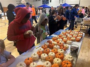 students at fall fest